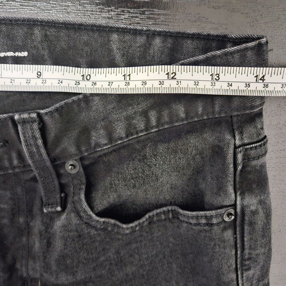 OLD NAVY Women's Black Solid Denim Skinny Stretch Jeans Size 28x30 - Picture 6 of 8